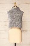Tyrol Grey Soft Knitted Pullover Scarf | La petite garçonne front view