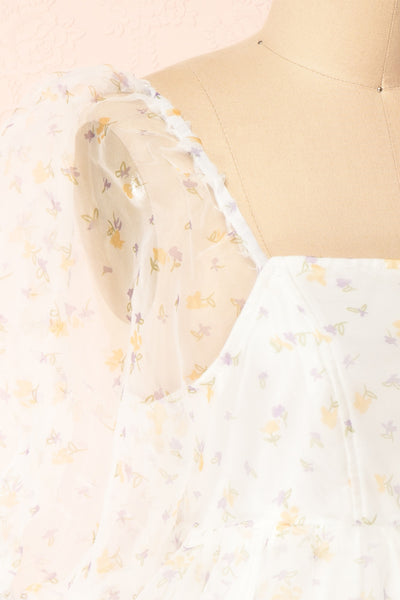 Ulysses Short Floral Babydoll Dress | Boutique 1861 side close-up