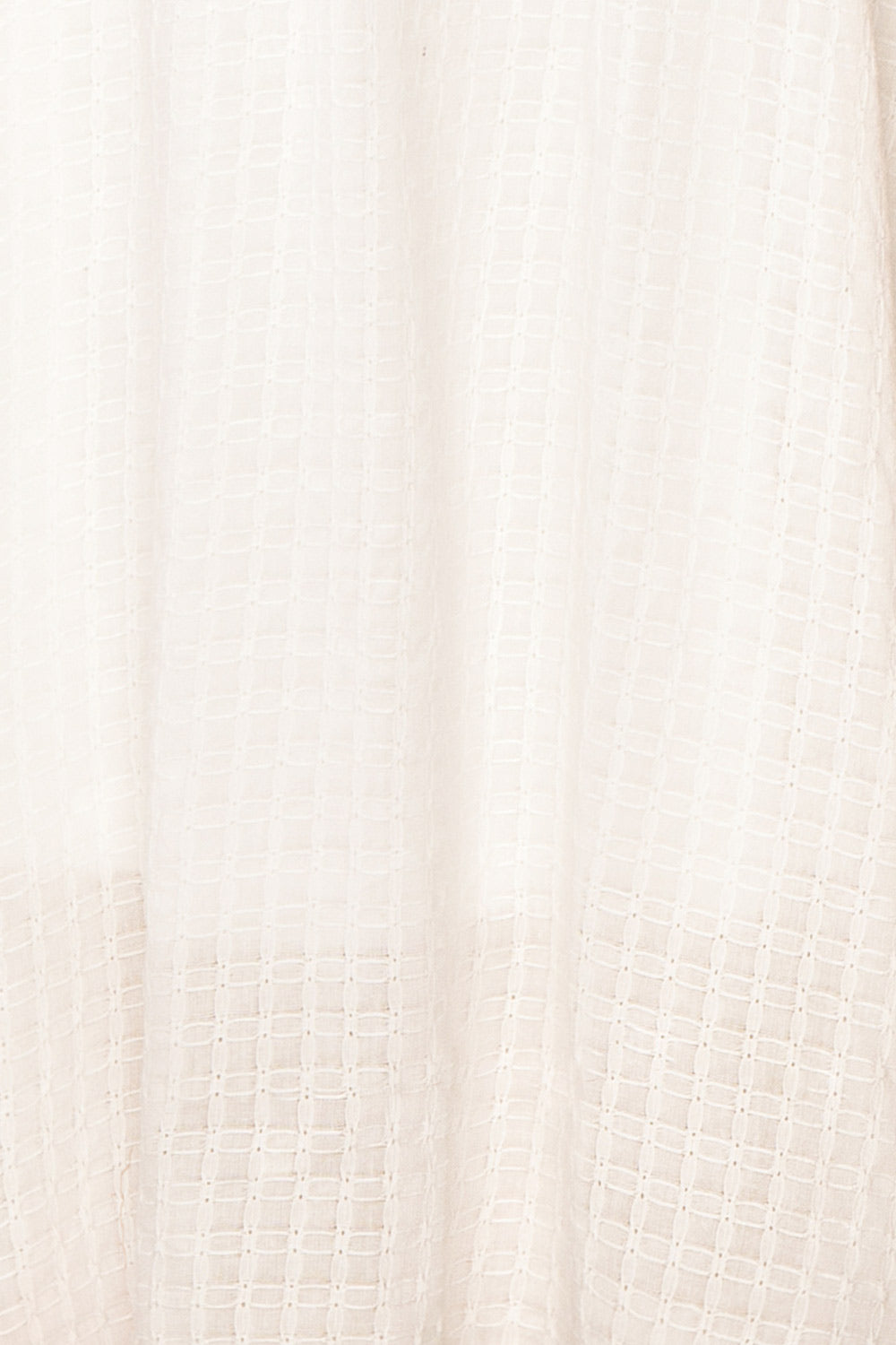 Undume Mini White Midi Dress w/ Square Neckline | Boutique 1861 fabric 