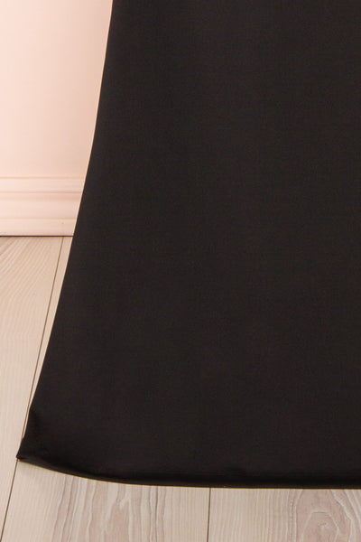 Ursuli Black Strapless Maxi Dress w/ Side Slit | Boutique 1861 bottom
