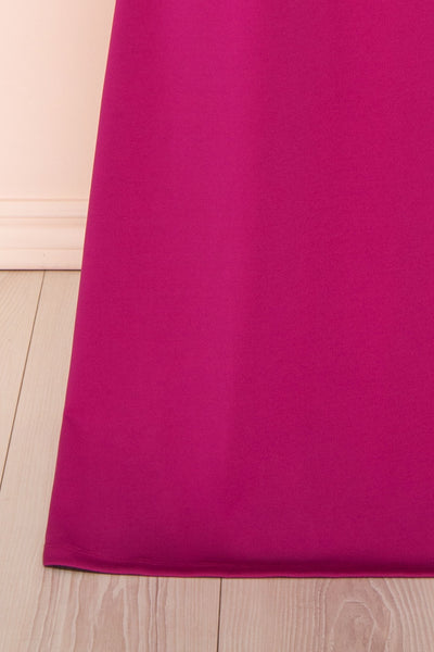 Ursuli Fuchsia Strapless Maxi Dress w/ Side Slit | Boutique 1861 bottom