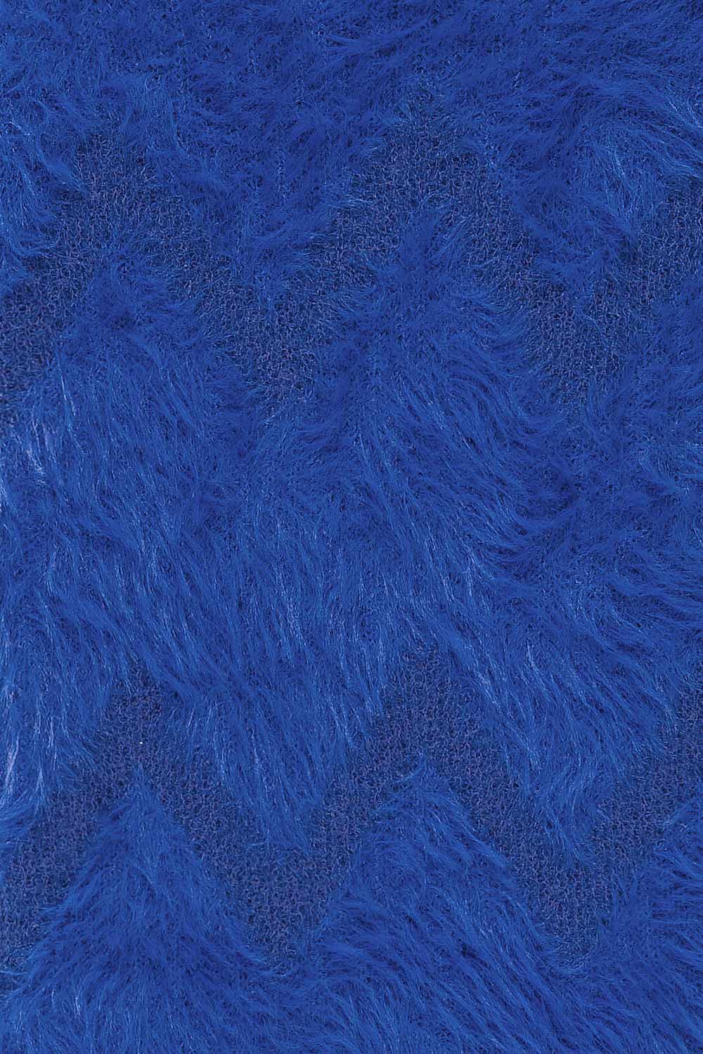 Urtu Blue Fuzzy Herringbone Sweater | La petite garçonne texture