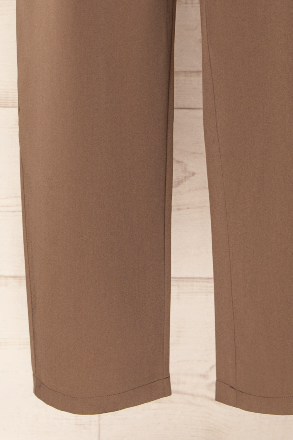 Utica Brown High-Waisted Wide Leg Pants | La petite garçonne bottom 