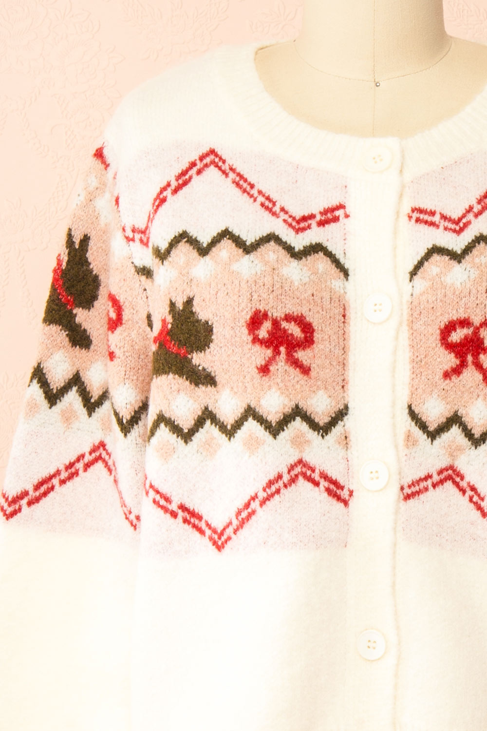Vaelienne Fuzzy Christmas Cardigan | Boutique 1861 front