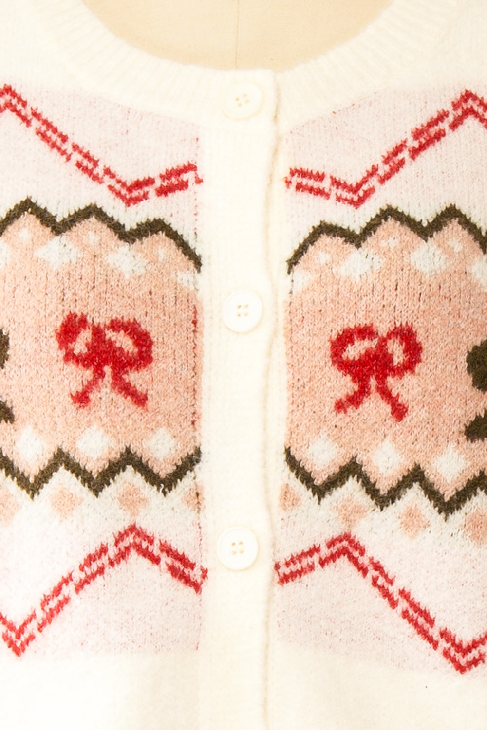 Vaelienne Fuzzy Christmas Cardigan | Boutique 1861 fabric 