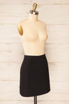 Vailoa Black Short A-Line Skirt | La petite garçonne  side view
