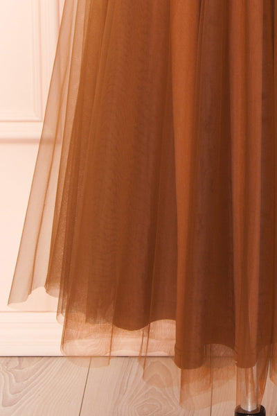 Valerie Brown A-line Tulle Midi Dress | Boutique 1861