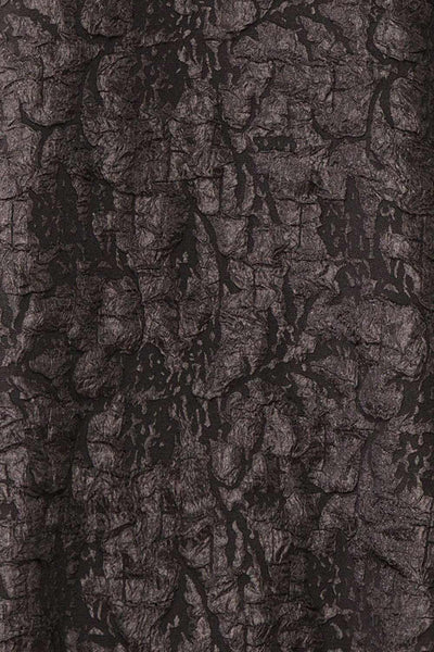 Valoria Short Black Dress w/ Puff Sleeves | Boutique 1861 fabric