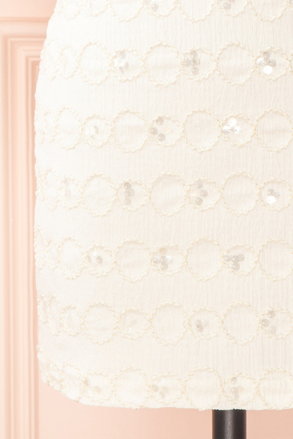 Vaniska Short Sparkling Ivory Dress | Boutique 1861 bottom