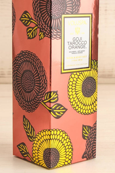 Goji Tarocco Orange Room & Body Spray | Maison garçonne box close-up