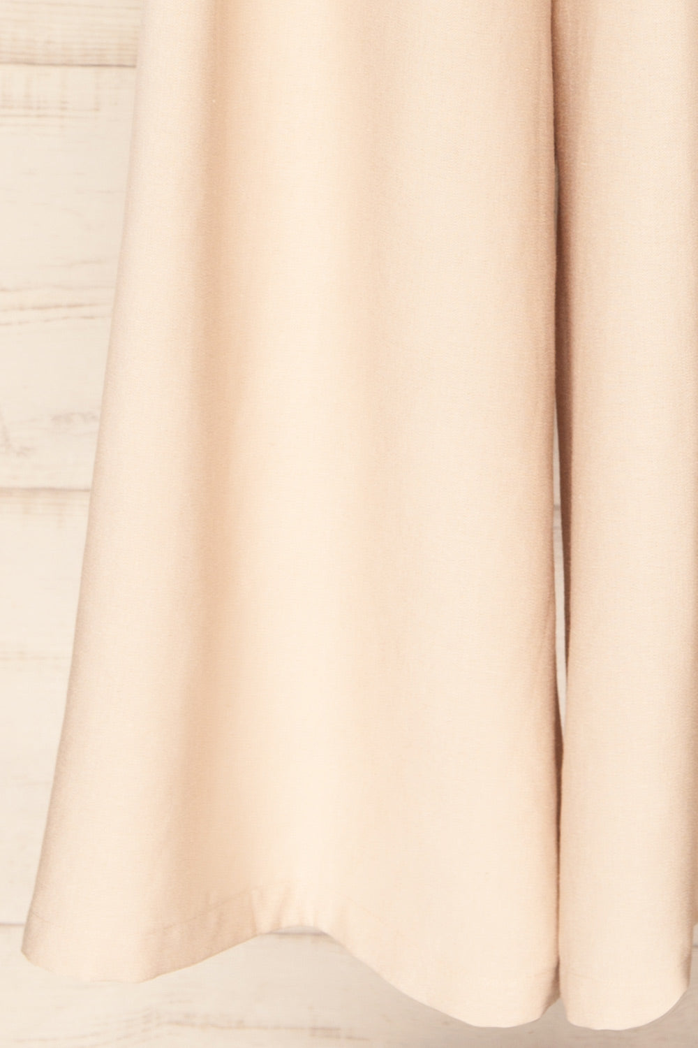 Varallo Beige Wide Leg Pants with Front Pleats | La petite garçonne bottom 