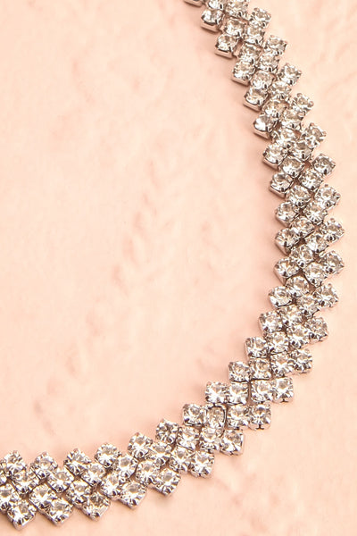 Varina Crystal Choker Necklace | Boutique 1861 flat close-up