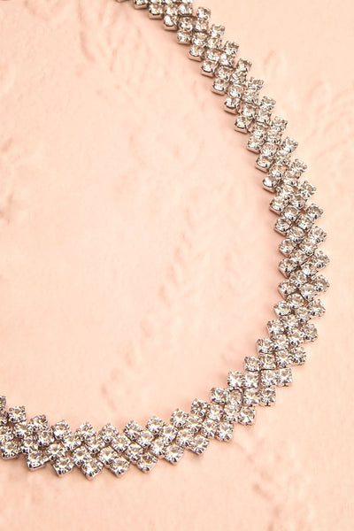 Varina Crystal Choker Necklace | Boutique 1861 flat view