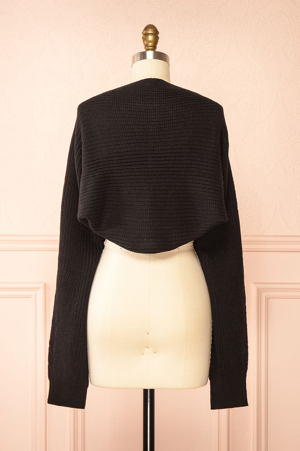 Vedia Black Knitted Bolero | Boutique 1861 back view
