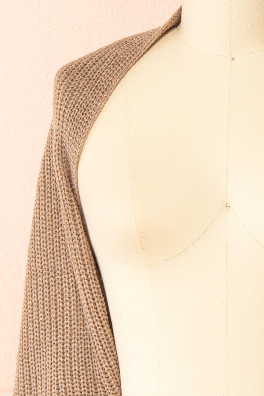 Vedia Taupe Knitted Bolero | Boutique 1861 front 