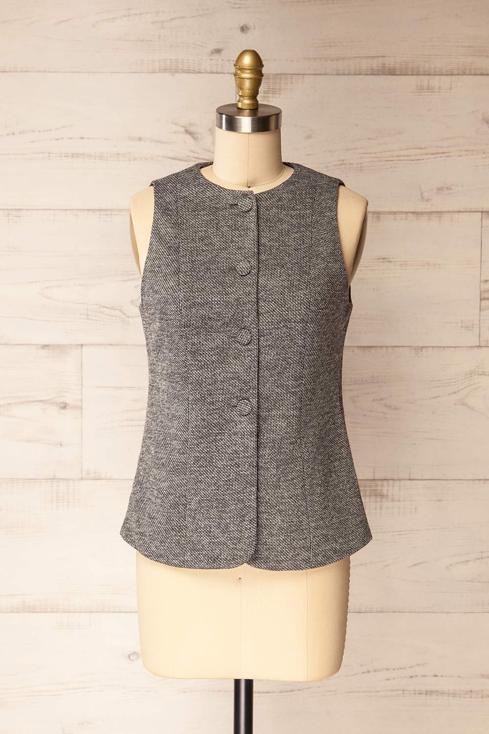 Vellore Grey | Tailored Buttoned Vest
