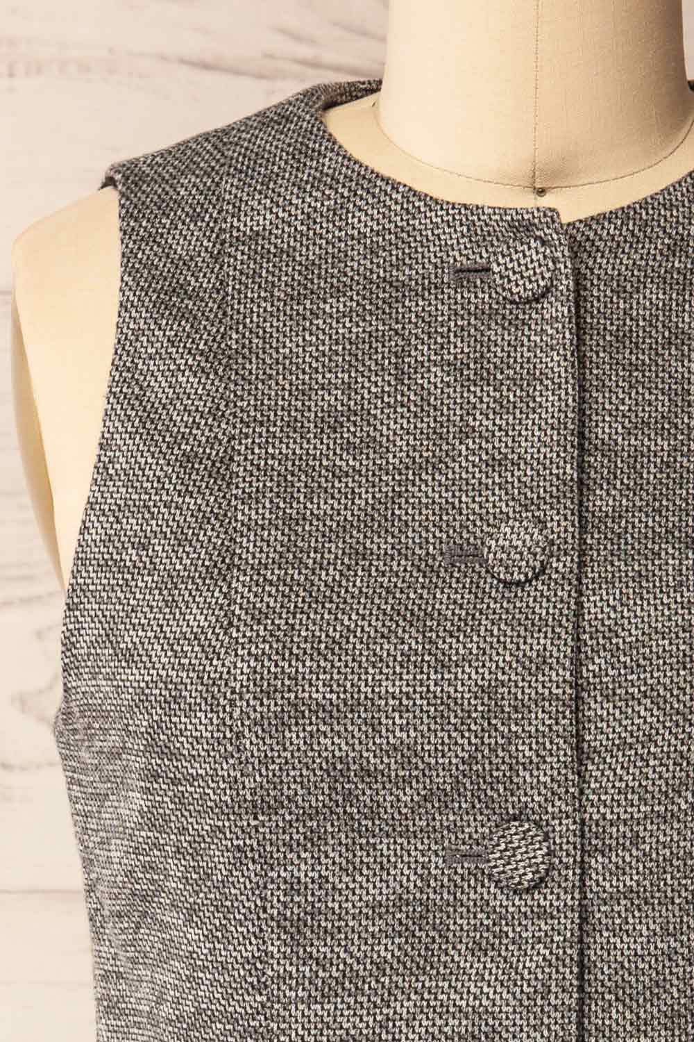 Vellore Grey | Tailored Buttoned Vest