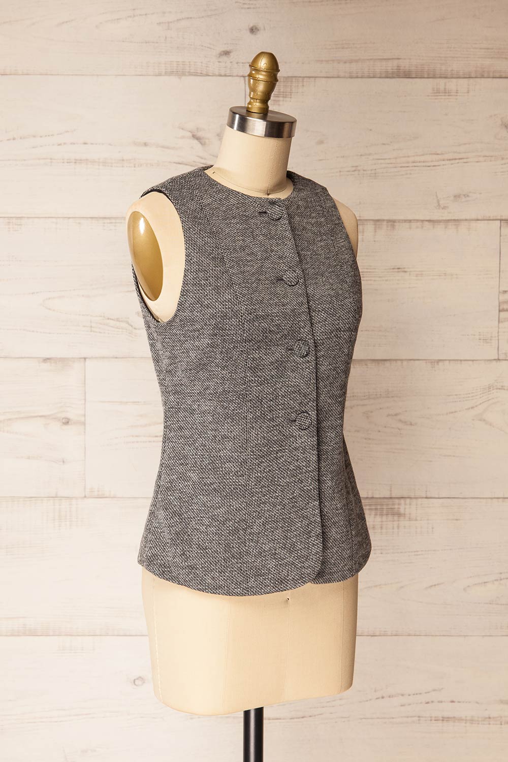 Vellore Grey | Tailored Buttoned Vest