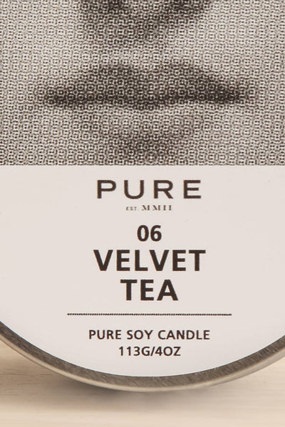 Velvet Tea Tin Candle | Maison garçonne close-up