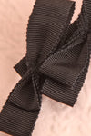 Venti Black Ribbon Hair Clip | Boutique 1861 close-up