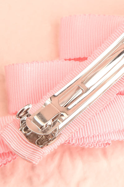 Venti Pink Ribbon Hair Clip | Boutique 1861 back close-up