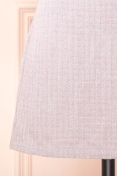 Veranne Lilac Short A-Line Tweed Skirt | Boutique 1861 bottom