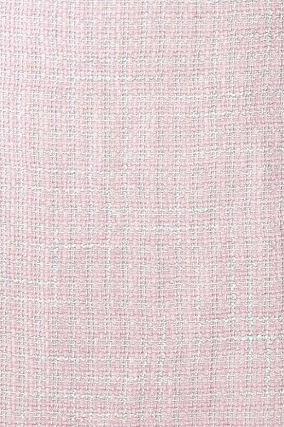 Veranne Lilac Short A-Line Tweed Skirt | Boutique 1861 fabric