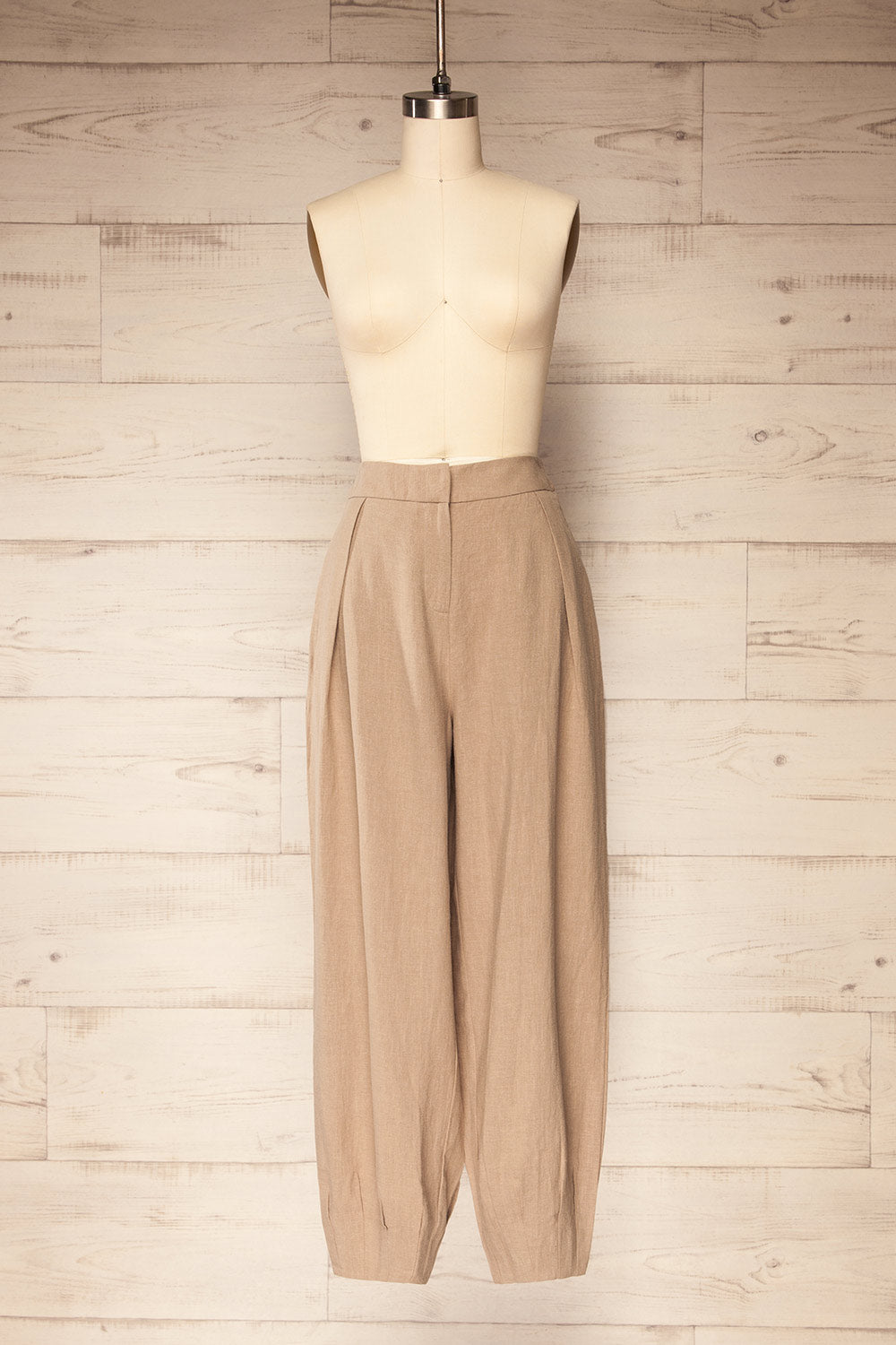 Veraval | Taupe Barrel Cut Pants