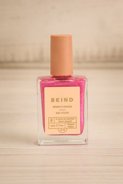 Britney Glittery Pink Nail Polish by BKIND | Maison garçonne