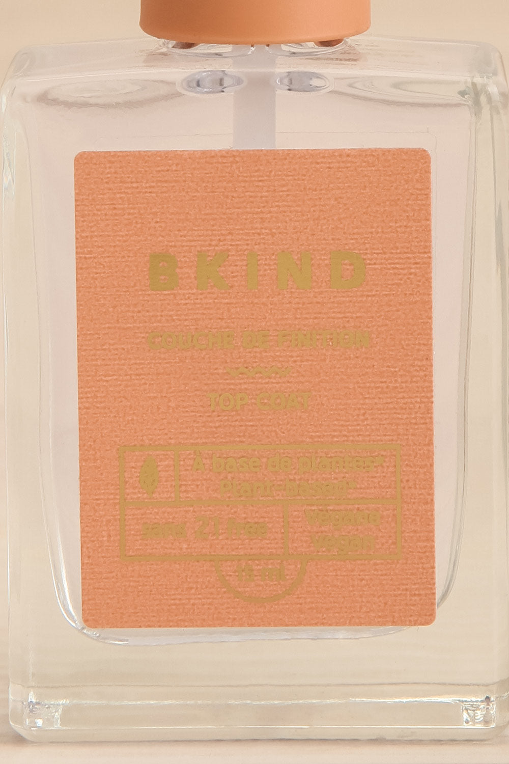 Clear Nail Polish Top Coat by BKIND | Maison garçonne close-up