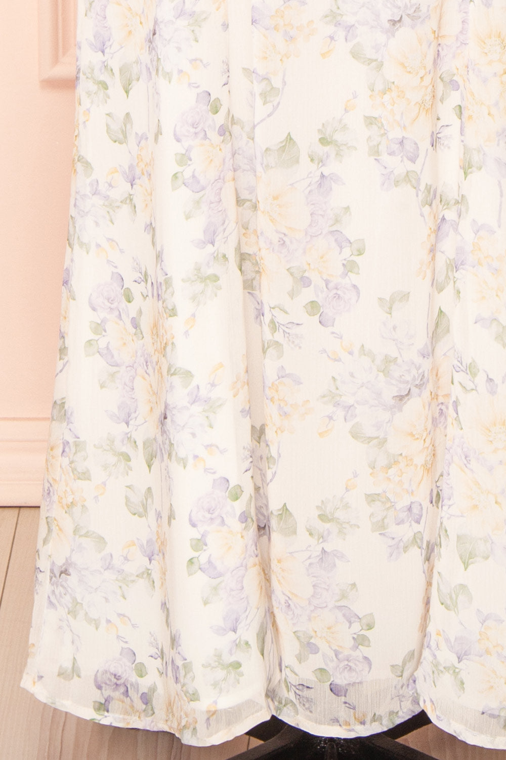 Veronica Floral Maxi Dress w/ Open Back | Boutique 1861 bottom