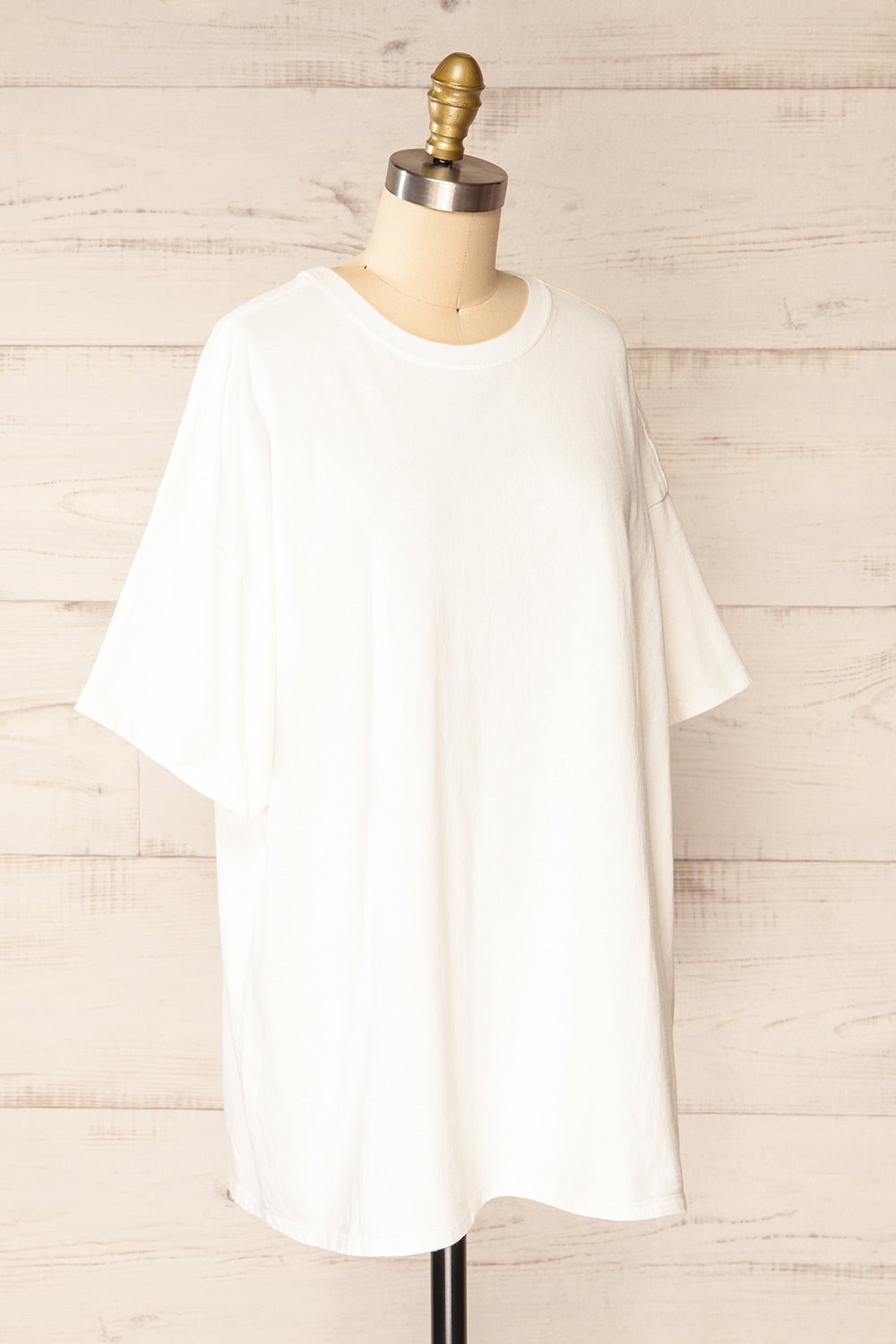Viedma White Oversized Faded Look T-Shirt | La petite garçonne side view