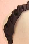 Vijaya Black Pleated Headband | Boutique 1861 close-up