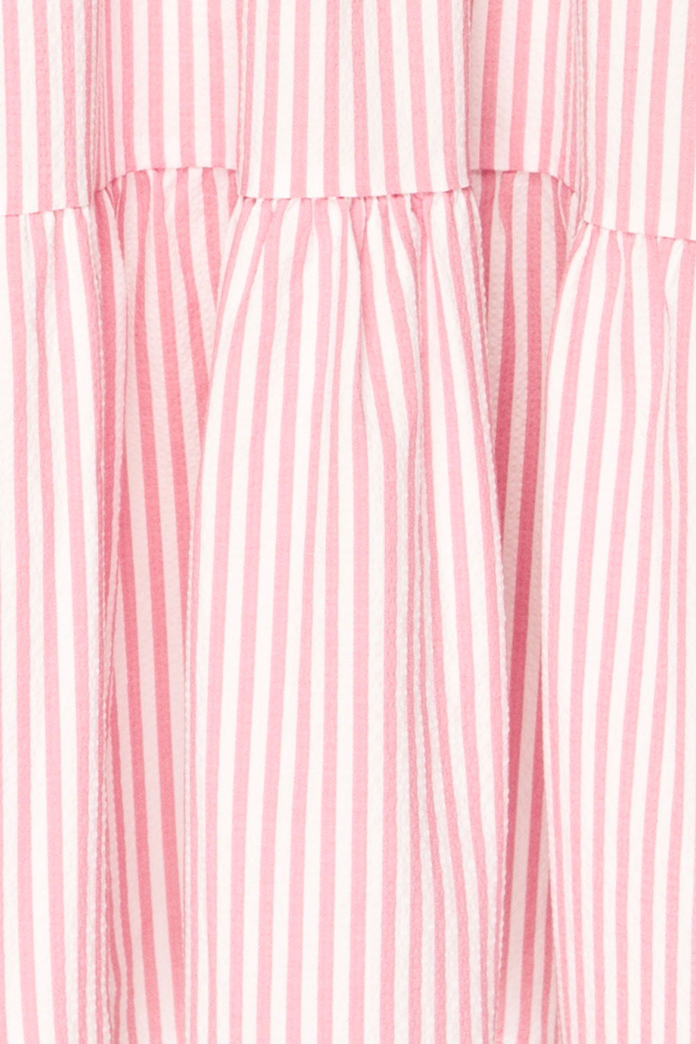Vika Pink Striped Short Dress w/ Short Sleeves | La petite garçonne  fabric
