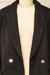 Viltrum Black Tweed Blazer w/ Gold Buttons | La petite garçonne open