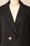 Viltrum Black Tweed Blazer w/ Gold Buttons | La petite garçonne front
