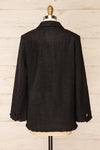 Viltrum Black Tweed Blazer w/ Gold Buttons | La petite garçonne back view