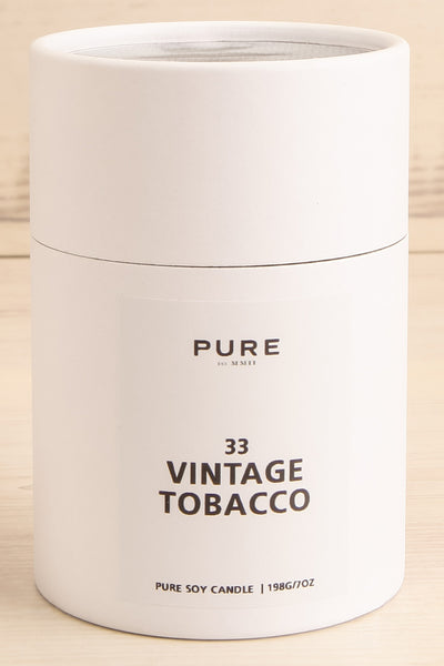 Vintage Tobacco Candle | Maison garçonne box close-up
