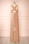 Violaine Beige Convertible Maxi Dress | Boutique 1861 back view