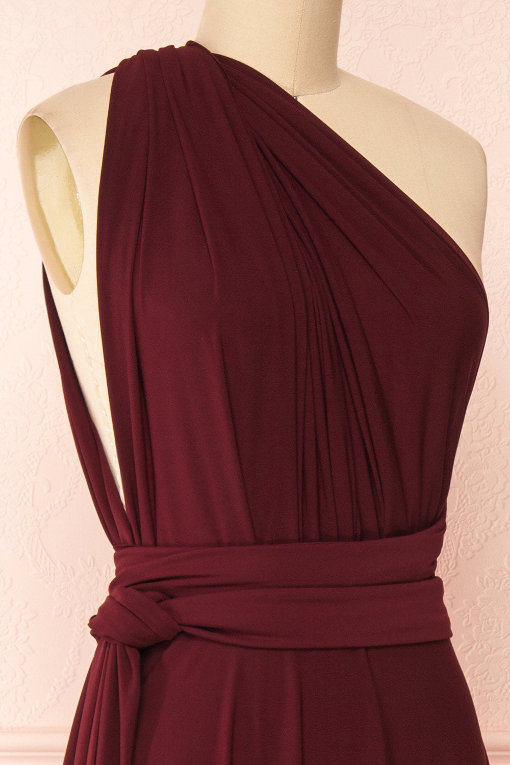 Violaine Burgundy | Convertible Maxi Dress