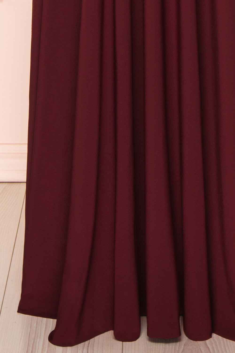 Violaine Burgundy | Convertible Maxi Dress