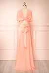 Violaine Coral Convertible Maxi Dress | Boutique 1861 back view