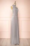Violaine Grey Convertible Maxi Dress | Boutique 1861 side view