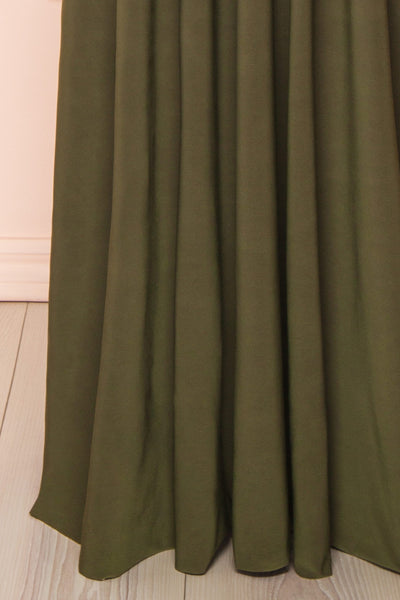 Violaine Khaki Convertible Maxi Dress | Boutique 1861 bottom