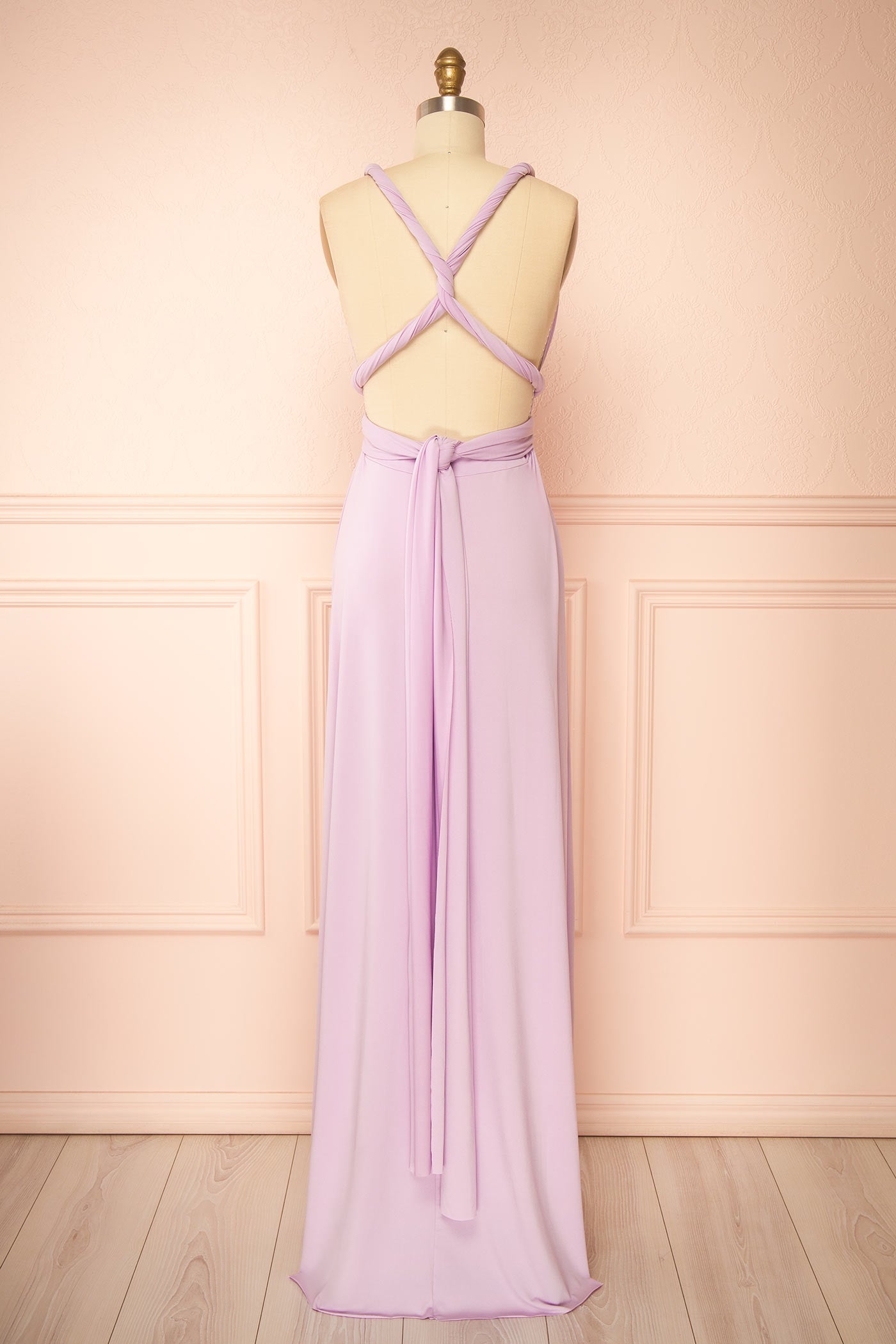 Violaine Lilas | Robe Longue Convertible 
