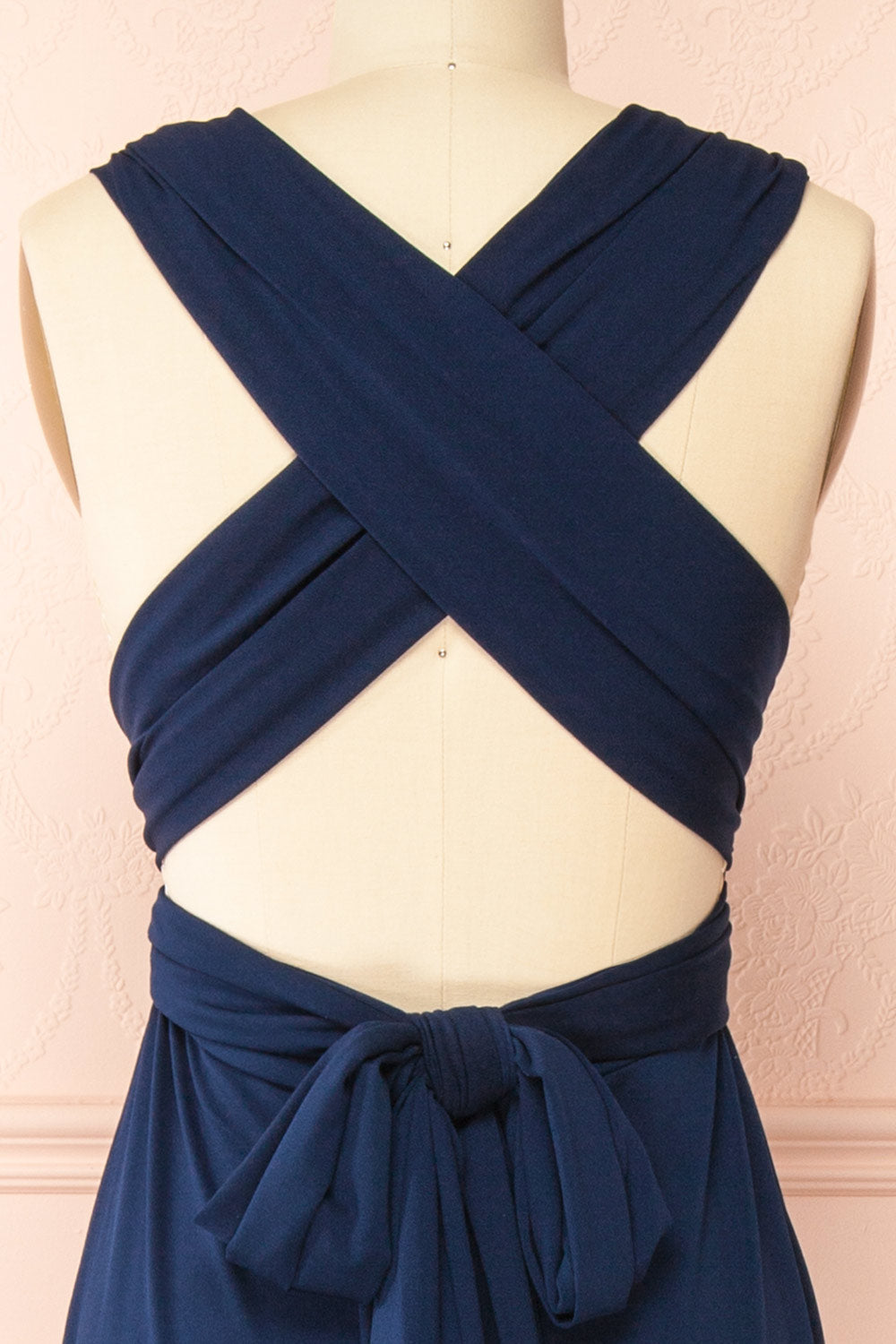 Violaine Navy Convertible Maxi Dress | Boutique 1861 back