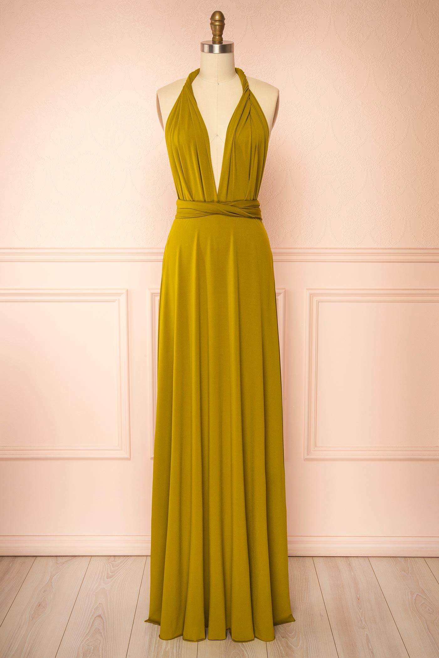 Violaine Olive | Robe Longue Convertible