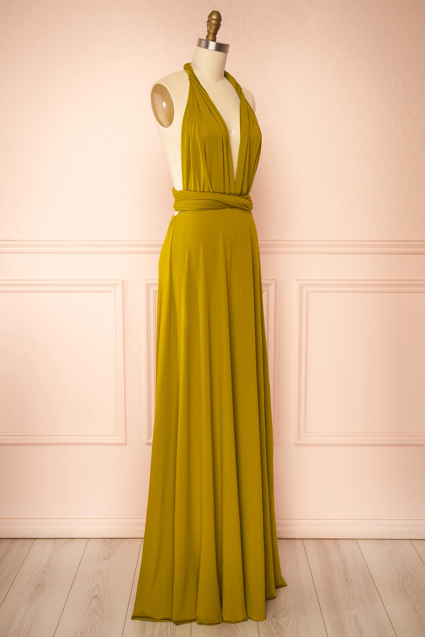 Violaine Olive | Robe Longue Convertible