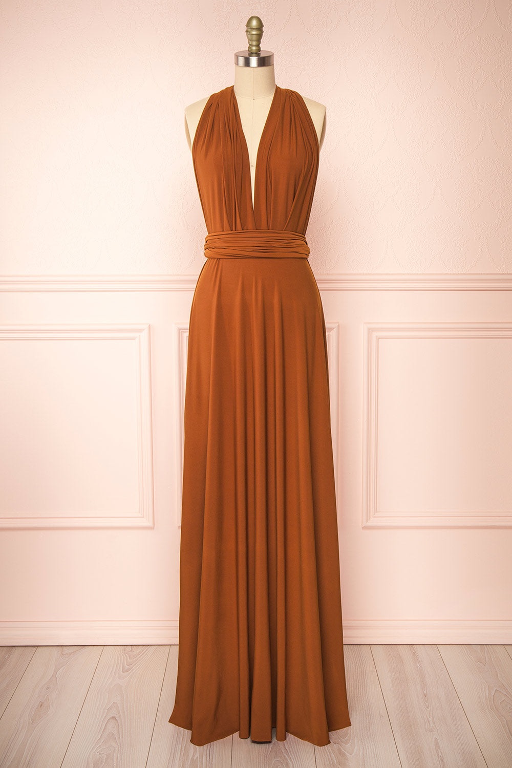 Violaine Black Convertible Maxi Dress | Boutique 1861