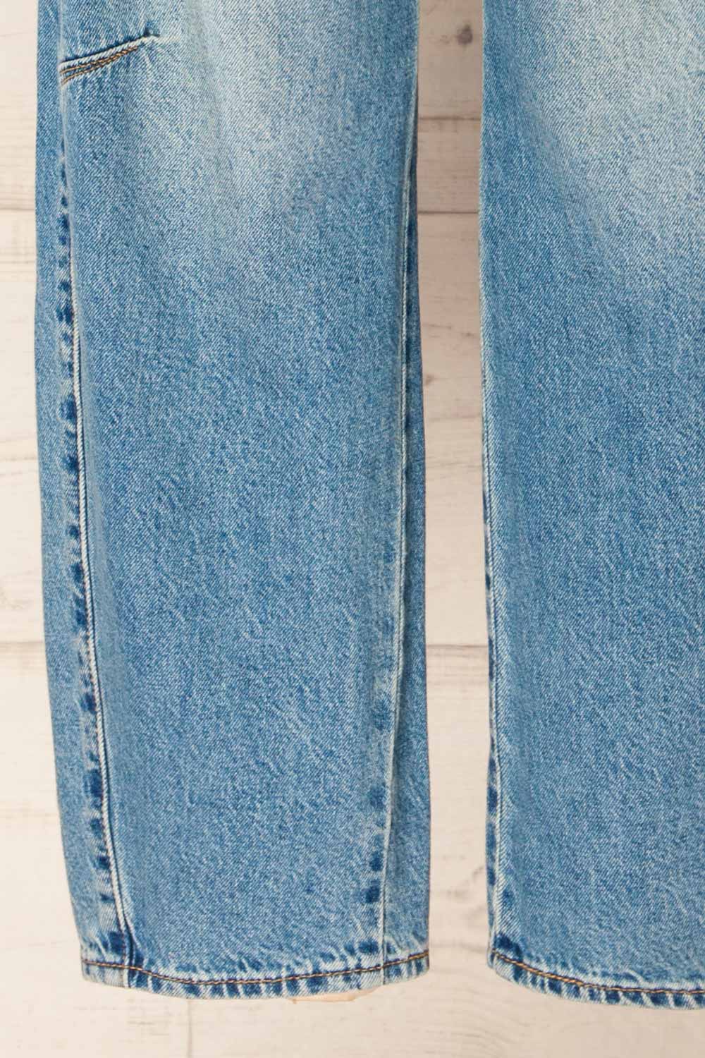 Volterra Barrel Cut Blue Denim Pants | La petite garçonne bottom 